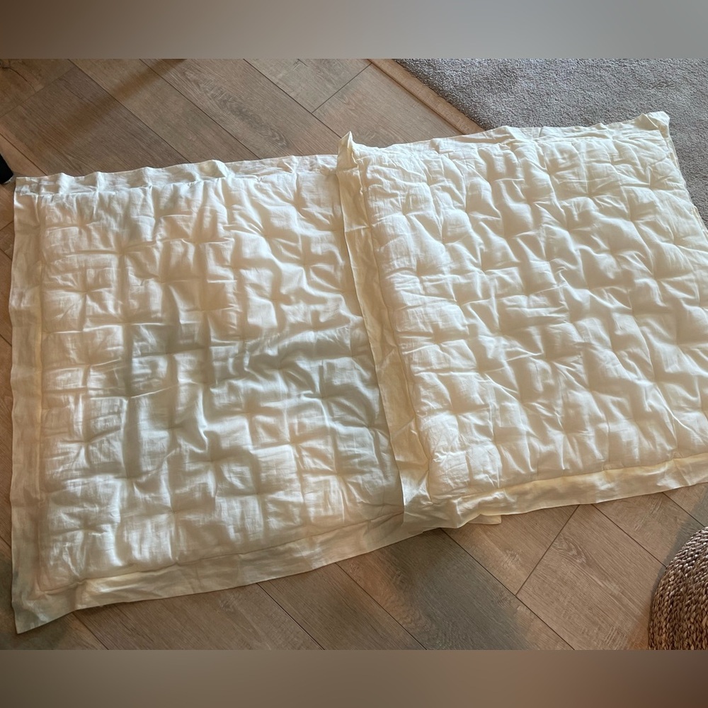 Pottery Barn Euro Cream Shams